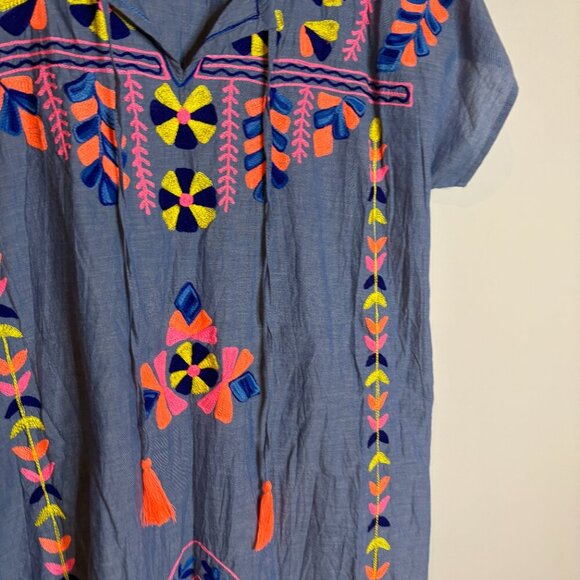 Lulalife by Sundance boho embroidered shift dress - Picture 2 of 5